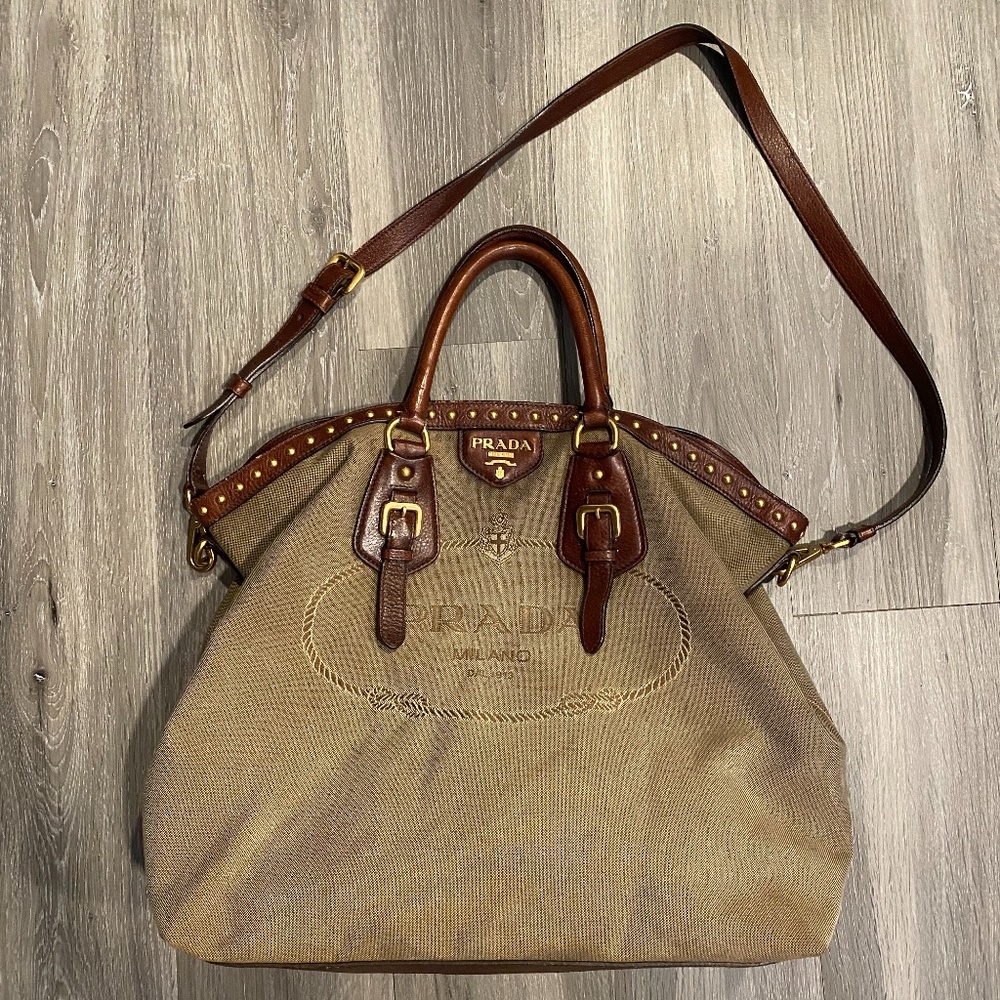 Prada canvas bag - Picture 1 of 9